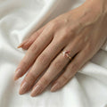 Aurora — Oval Solitaire Pink Diamond Engagement Ring