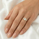 Princess With Accent Stones Diamond Engagement Ring — Guthrie Jewellery