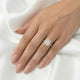 Radiant Halo Full Pavé Moissanite Engagement Ring — Guthrie Jewellery