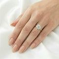 Polly — Round Hidden Halo Diamond Engagement Ring