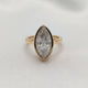 Marquise Bezel Moissanite Engagement Ring - Moissanite Engagement Rings