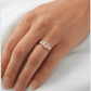 Asscher Trilogy Diamond Engagement Ring - Moissanite Engagement Rings