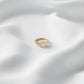 Asscher Trilogy Diamond Engagement Ring - Moissanite Engagement Rings