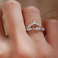 Cluster Diamond Wedding Band - Moissanite Engagement Rings