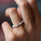 Cluster Diamond Wedding Band - Moissanite Engagement Rings