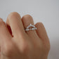 Cluster Diamond Wedding Band - Moissanite Engagement Rings
