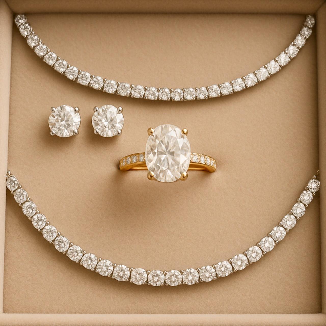 Complete Engagement Ring Package - Moissanite Engagement Rings