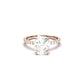 Elongated Cushion Cut 4 Claw With Full Pavé Moissanite Ring - moissaniteengagementrings