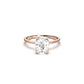 Elongated Cushion Cut Solitaire Diamond Engagement Ring  | Moissanite Engagement Rings