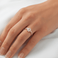 Elongated Cushion Cut Moissanite, Pear Side Stone Setting: 2/3 Pavé Ring - Ready To Ship - Moissanite Engagement Rings