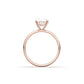 Elongated Cushion Hidden Halo Diamond Engagement Ring - Moissanite Engagement Rings