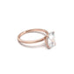 Elongated Cushion Hidden Halo Diamond Engagement Ring - Moissanite Engagement Rings