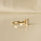 Elongated Cushion Hidden Halo Moissanite Engagement Ring - Ready To Ship - Moissanite Engagement Rings