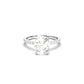 Elongated Cushion With Full Pavé Moissanite Engagement Ring - Moissanite Engagement Rings