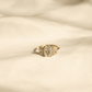 Emerald Trilogy Diamond Engagement Ring - Moissanite Engagement Rings