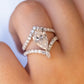 Full Pavè With Peak Diamond Wedding Band - Moissanite Engagement Rings