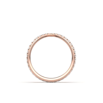 Full Pavè With Peak Moissanite Wedding Band - Moissanite Engagement Rings