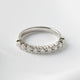 Half Eternity Diamond Wedding Band - Moissanite Engagement Rings