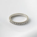 Half Pavè Moissanite Wedding Band - Ready To Ship