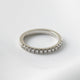 Half Pavè Moissanite Wedding Band - Ready To Ship - Moissanite Engagement Rings