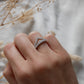 Half Pavè With Peak Diamond Wedding Band - Moissanite Engagement Rings