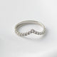 Half Pavè With Peak Moissanite Wedding Band - Moissanite Engagement Rings