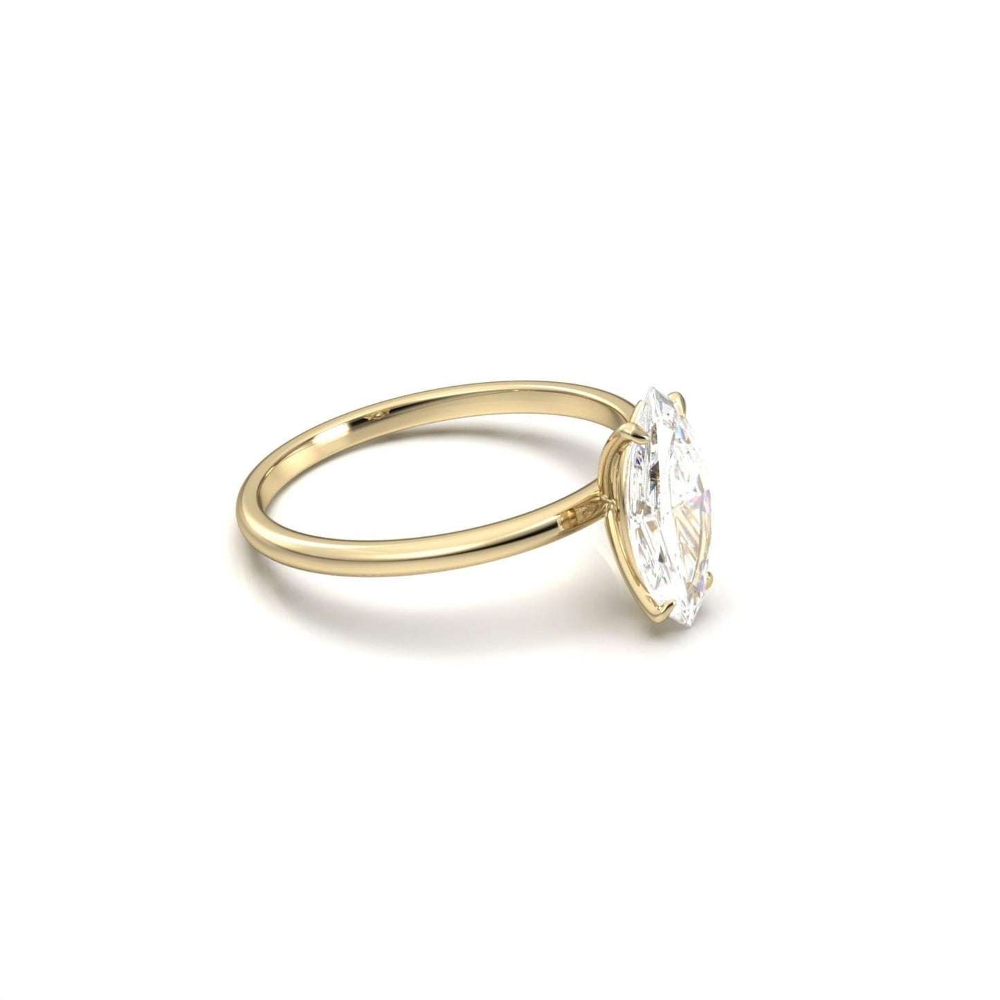 Marquise Diamond Solitaire | Moissanite Engagement Rings