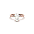 Lyra — Marquise Solitaire 14K Yellow Gold Moissanite Engagement Ring - Ready To Ship