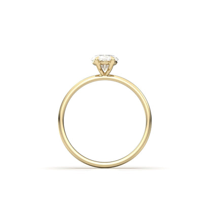 Marquise Solitaire Diamond Engagement Ring - Moissanite Engagement Rings