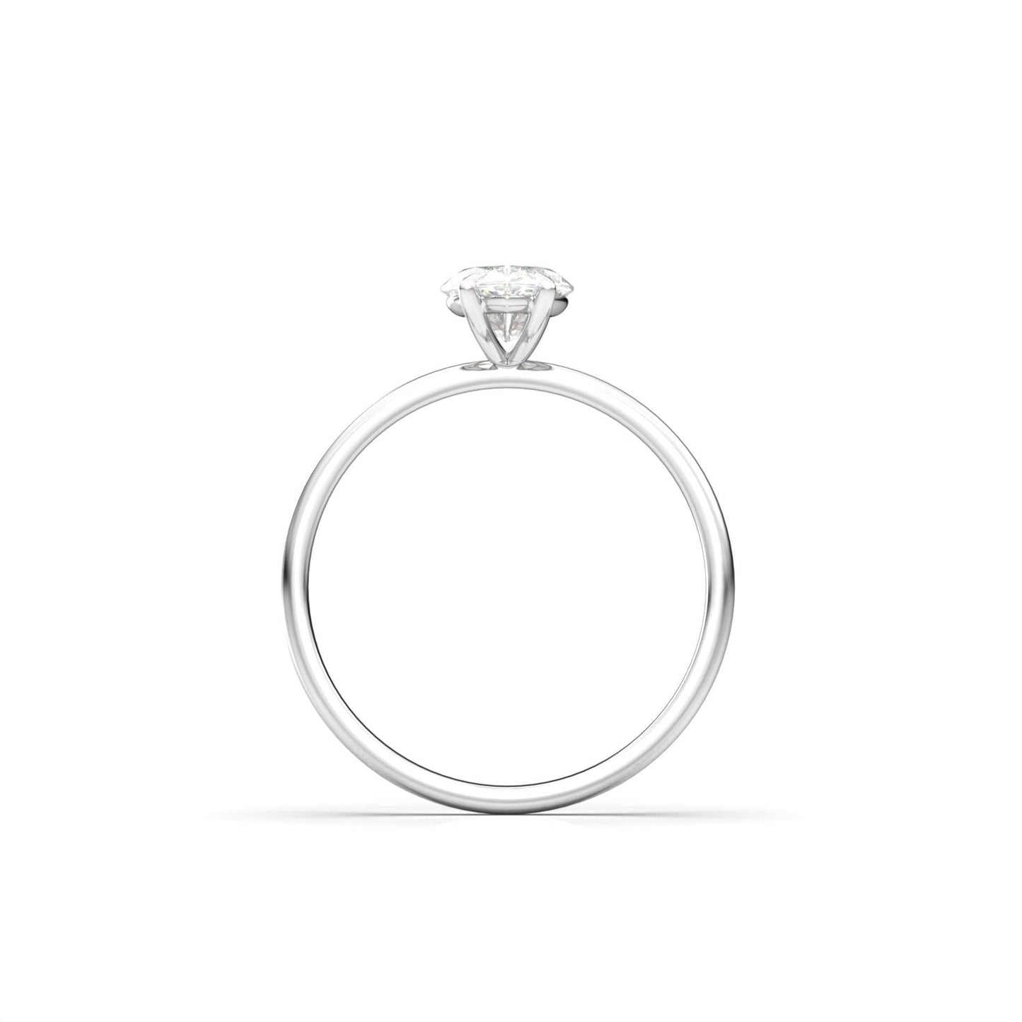 Marquise Solitaire Moissanite Engagement Ring - Moissanite Engagement Rings