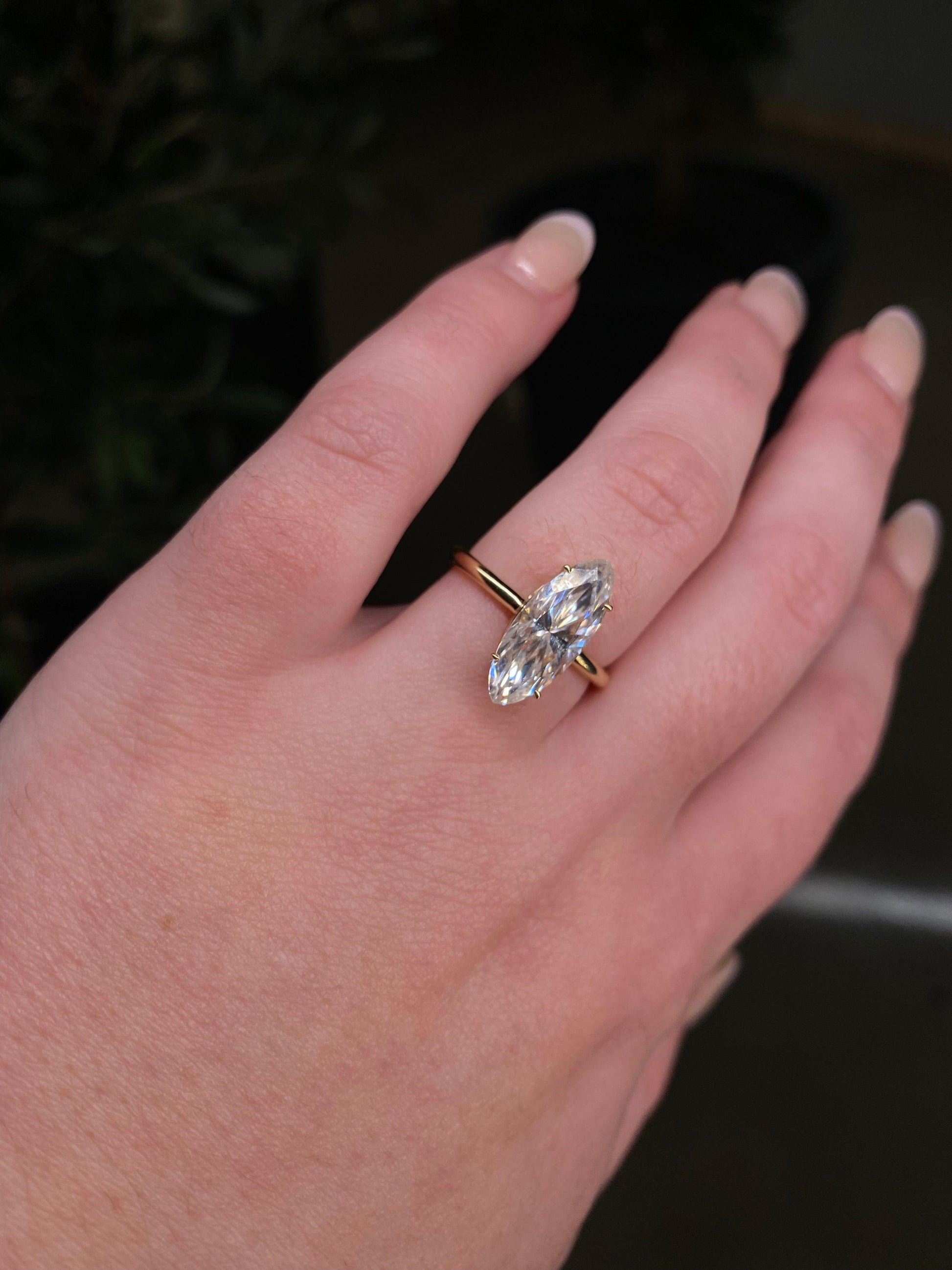 Marquise Solitaire - moissaniteengagementrings