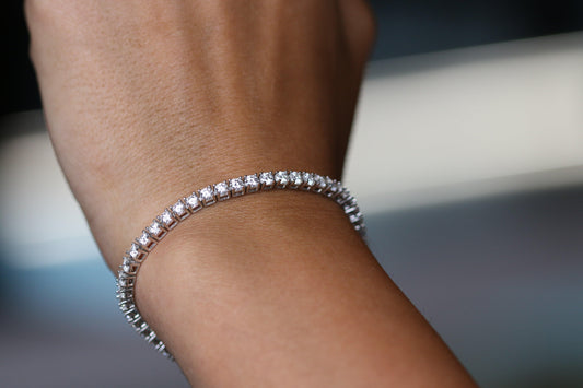 Moissanite Bracelet Round Cut - Moissanite Engagement Rings