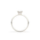 moissanite, oval solitaire, platinum band, engagement ring | Moissanite Engagement Rings 