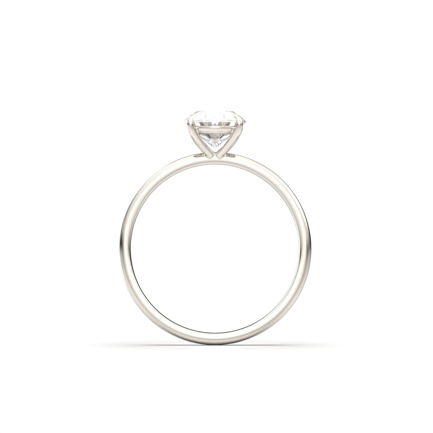 moissanite, oval solitaire, platinum band, engagement ring | Moissanite Engagement Rings 