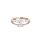 Oval Accent Stones Diamond Engagement Ring - Moissanite Engagement Rings