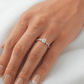 Oval Accent Stones Diamond Engagement Ring - Moissanite Engagement Rings