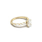 Oval Accent Stones Diamond Engagement Ring - Moissanite Engagement Rings