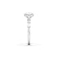 Oval Accent Stones Diamond Engagement Ring - Moissanite Engagement Rings