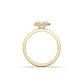 Oval Halo With Full Pavé Diamond Engagement Ring - Moissanite Engagement Rings