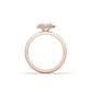 Oval Halo With Full Pavé Diamond Engagement Ring - Moissanite Engagement Rings