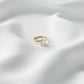 Oval Hidden Halo Moissanite Engagement Ring - Ready to Ship - Moissanite Engagement Rings