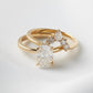 Oval Hidden Halo Moissanite Engagement Ring - Ready to Ship - Moissanite Engagement Rings