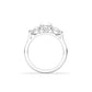 Oval Leaf Setting Diamond Engagement Ring - Moissanite Engagement Rings