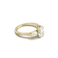 Oval Leaf Setting Moissanite Engagement Ring - Moissanite Engagement Rings