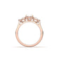 Oval Leaf Setting Moissanite Engagement Ring - Moissanite Engagement Rings