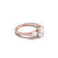 Oval Leaf Setting Moissanite Engagement Ring - Moissanite Engagement Rings