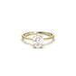 moissanite, oval solitaire, gold band, engagement ring | Moissanite Engagement Rings 