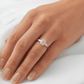 Oval Pear Accent Stones Diamond Engagement Ring - Moissanite Engagement Rings
