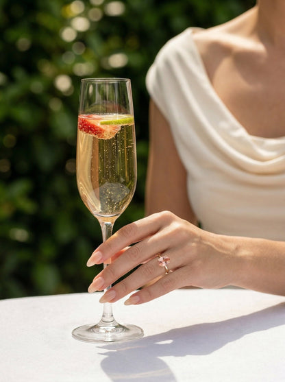 Oval Solitaire Pink Diamond Engagement Ring - Moissanite Engagement Rings