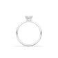 moissanite, oval solitaire, platinum band, engagement ring | Moissanite Engagement Rings 